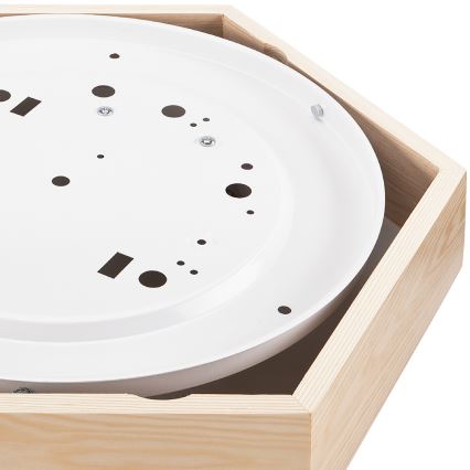 Потолочный светильник HEX NATURAL 2xE27/60W/230V ⌀ 43 см сосна