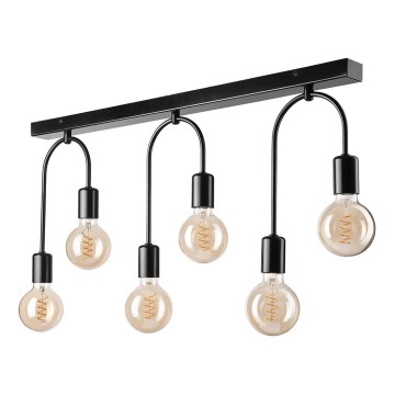 Потолочный светильник JANO 6xE27/15W/230V черный