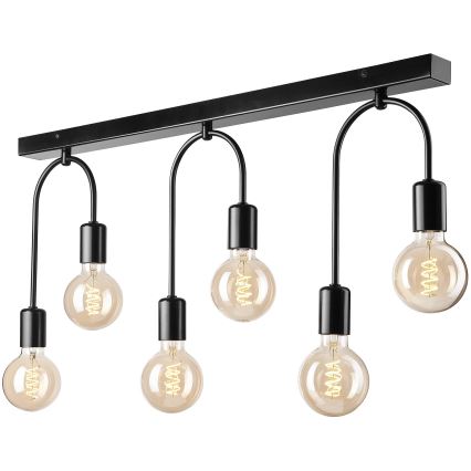 Потолочный светильник JANO 6xE27/15W/230V черный