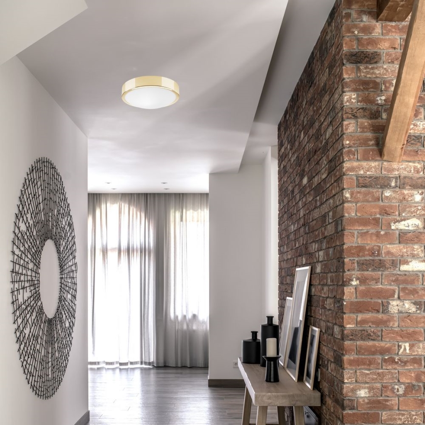 Потолочный светильник JONAS 1xE27/60W/230V диаметр 26 см золотой