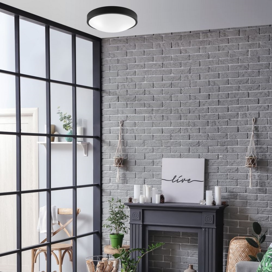 Потолочный светильник JONAS 2xE27/60W/230V диаметр 36 см черный