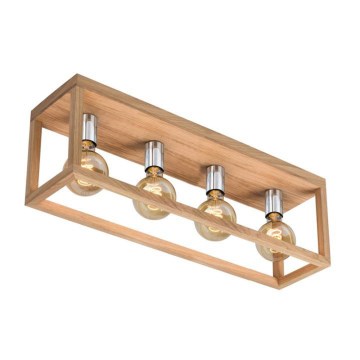 Потолочный светильник KAGO 4xE27/60W/230V матовый дуб