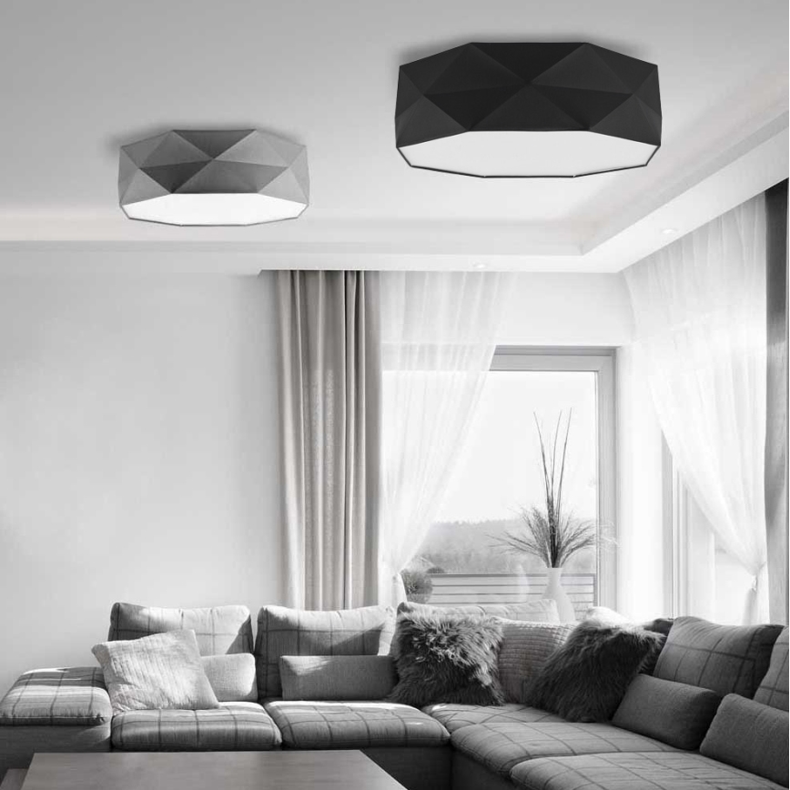 Потолочный светильник KANTOOR 4xE27/60W/230V черный