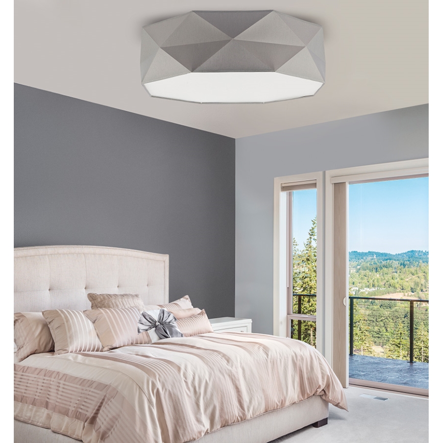 Потолочный светильник KANTOOR 4xE27/60W/230V серый