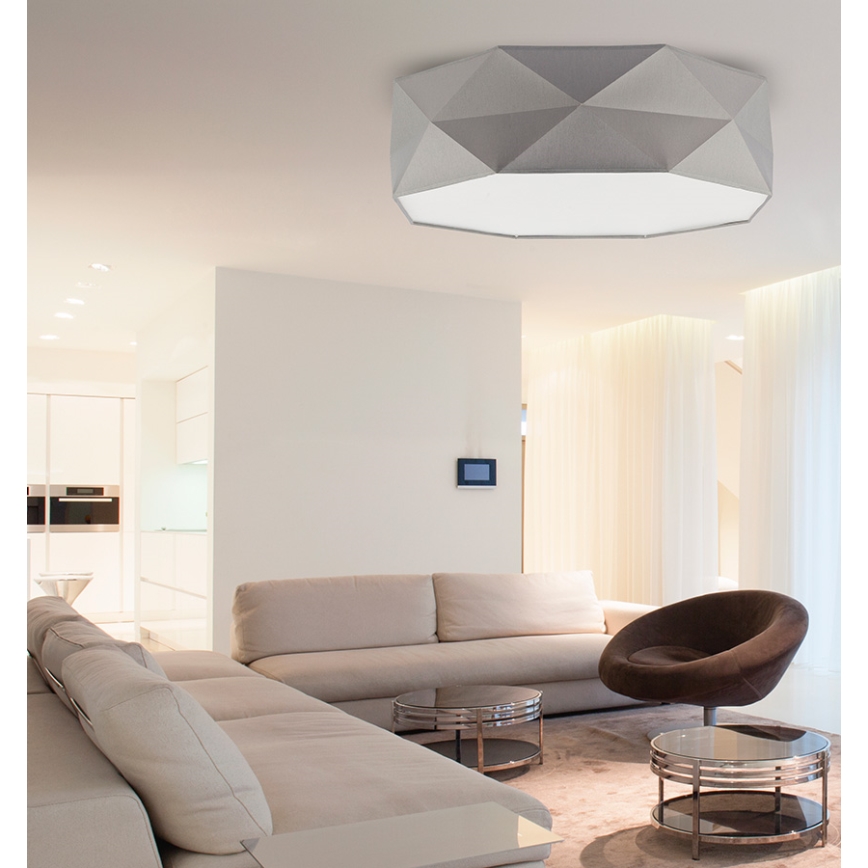 Потолочный светильник KANTOOR 4xE27/60W/230V серый