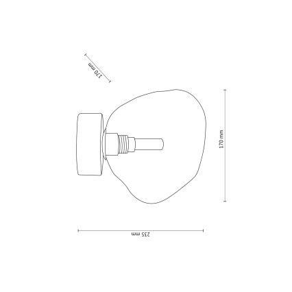 Потолочный светильник LAVA 1xG9/8W/230V бронзовый/дымчато-бежевый