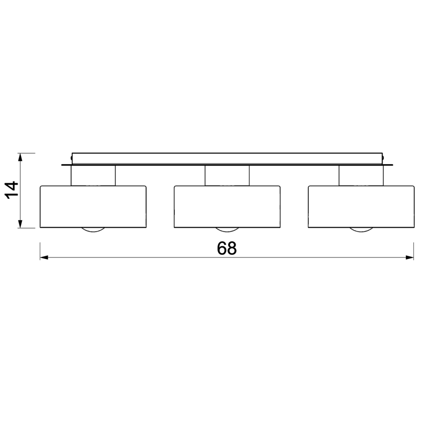 Потолочный светильник MARTI 3xE27/15W/230V белый/блестящий хром