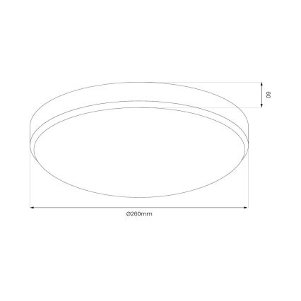 Потолочный светильник MAYA LED, 10 Вт, 230 В, Ø 26 см, полированный хром