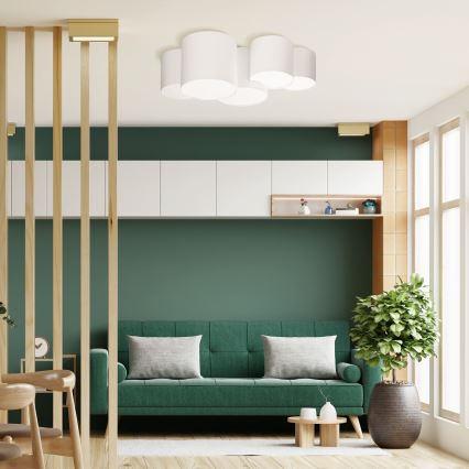 Потолочный светильник MONA 5xE27/15W/230V белый