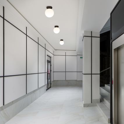 Потолочный светильник MOONLIGHT 1xE27/15W/230V Ø 16 см, черный