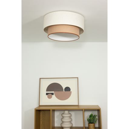Потолочный светильник NATIA 1xE27/60W/230V Ø 45 см белый/коричневый