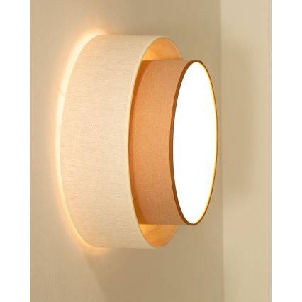 Потолочный светильник NATIA 1xE27/60W/230V Ø 45 см белый/коричневый