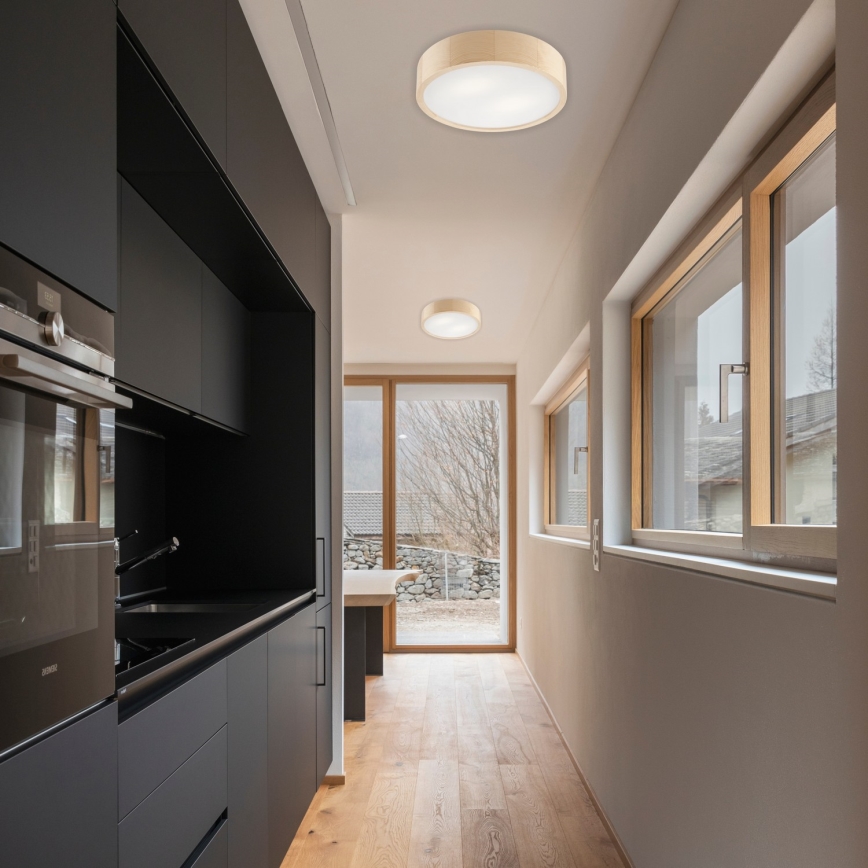 Потолочный светильник NATURAL 2xE27/60W/230V Ø 37 см сосна