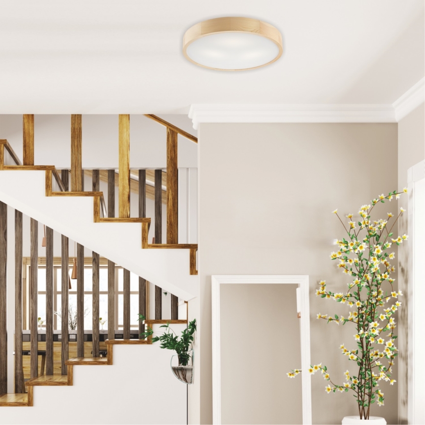 Потолочный светильник NATURAL 3×E27/60 Вт/230 В, диаметр 47,5 см, сосна