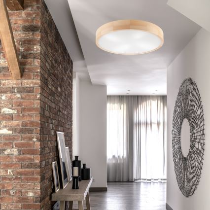 Потолочный светильник NATURAL 4xE27/60W/230V диаметр 57,5 см сосна