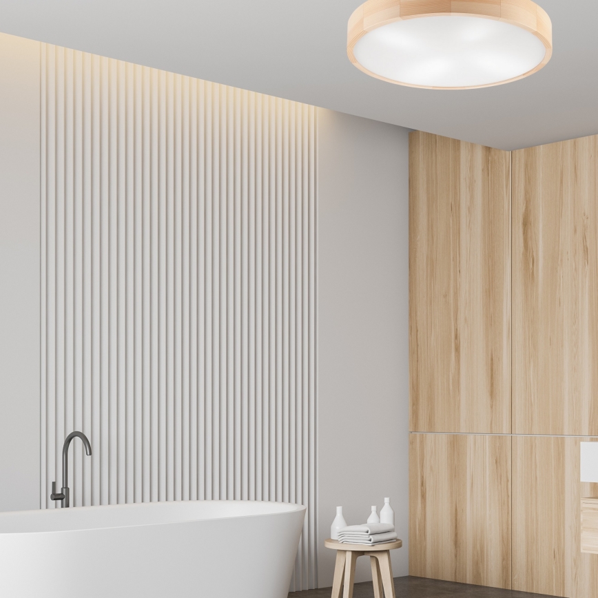 Потолочный светильник NATURAL 4xE27/60W/230V диаметр 57,5 см сосна