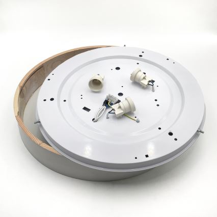 Потолочный светильник NATURAL 5xE27/15W/230V, диаметр 47,5 см, сосна/белый