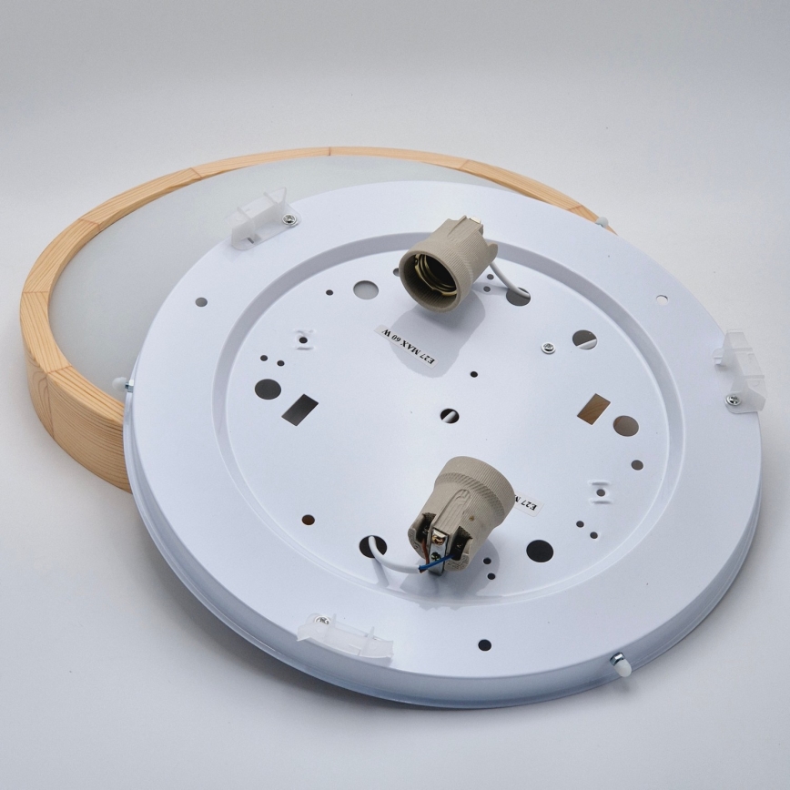 Потолочный светильник NATURAL SLIM 2xE27/60W/230V диаметр 37 см сосна