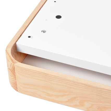 Потолочный светильник NATURAL SQUARE 2xE27/15W/230V 35x35 см сосна