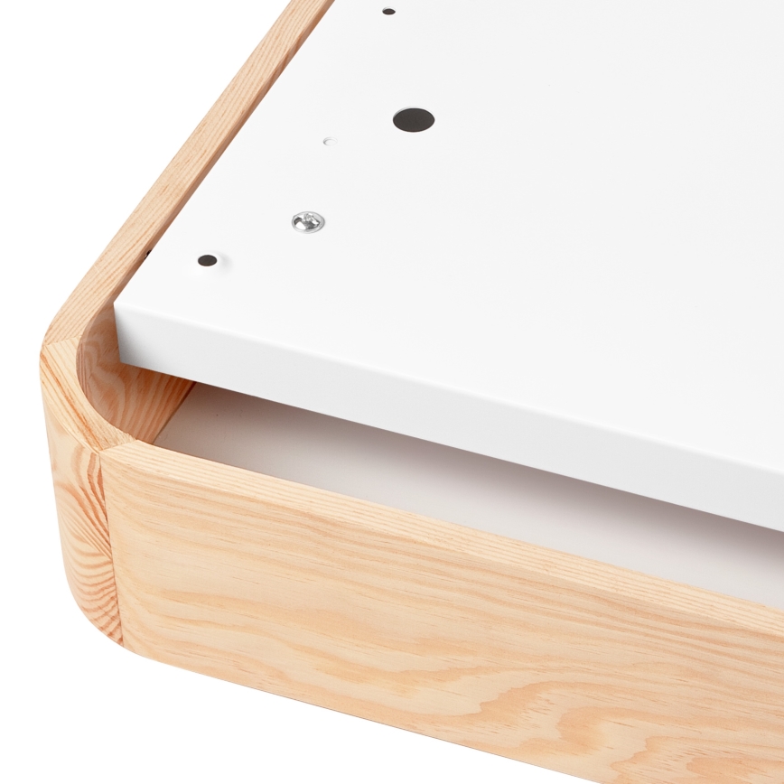 Потолочный светильник NATURAL SQUARE 2xE27/15W/230V 35x35 см сосна