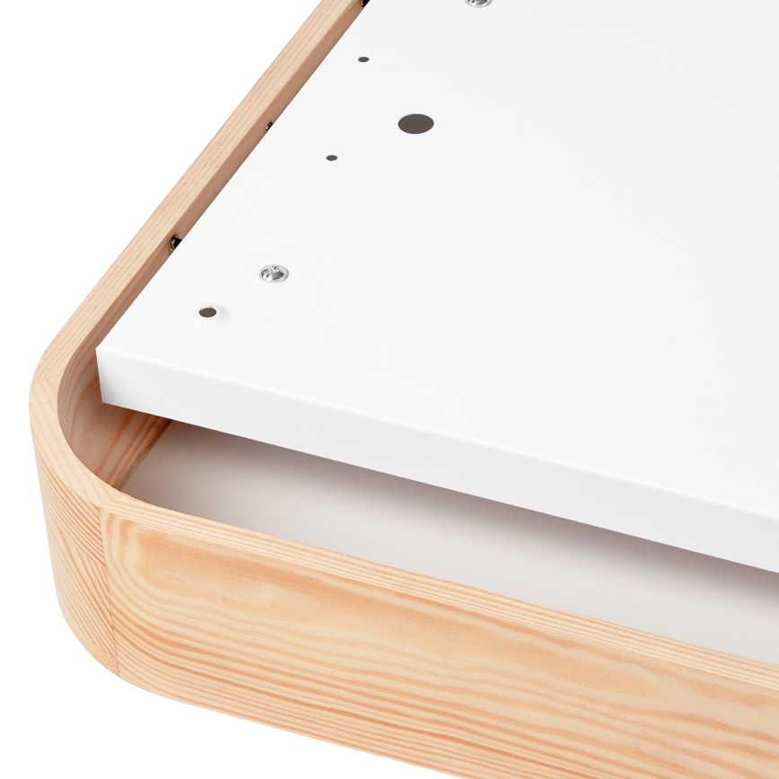 Потолочный светильник NATURAL SQUARE 4xE27/15W/230V 45x45 см сосна