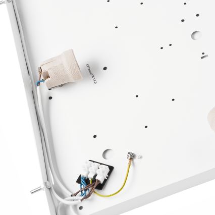 Потолочный светильник NATURAL SQUARE 4xE27/15W/230V 48x48 см сосна/белый