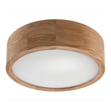 Потолочный светильник OAK, 1x E27 (макс. 60 Вт), 230 В, корпус из дуба, диаметр 27,5 см