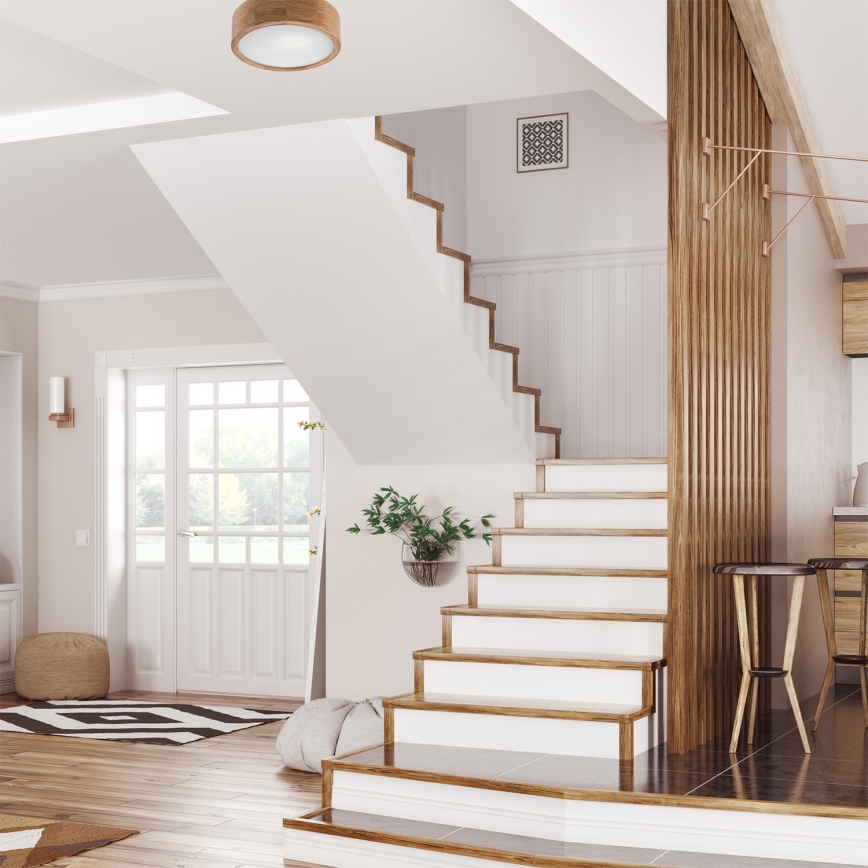 Потолочный светильник OAK 1xE27/60W/230V дуб, пр. 27,5 см