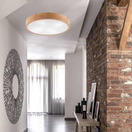 Потолочный светильник OAK 4xE27/60W/230V диаметр 57,5 см дуб