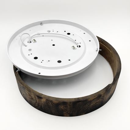 Потолочный светильник OAK SMOKY 2xE27/15W/230V Ø 37,5 см дуб/темно-коричневый