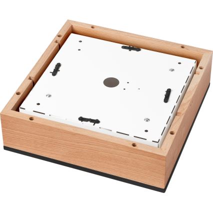 Потолочный светильник OAK SQUARE 2xE27/15W/230V 31x31 см дуб/черный