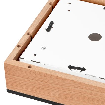Потолочный светильник OAK SQUARE 2xE27/15W/230V 31x31 см дуб/черный