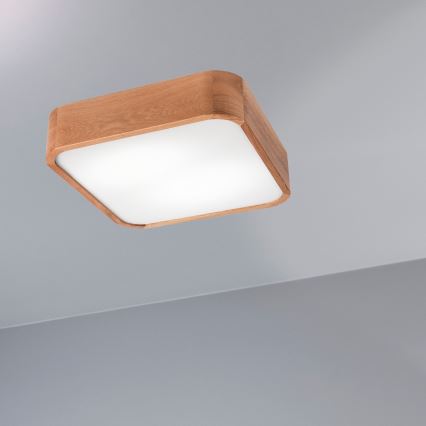Потолочный светильник OAK SQUARE 2xE27/15W/230V 35x35 см дуб