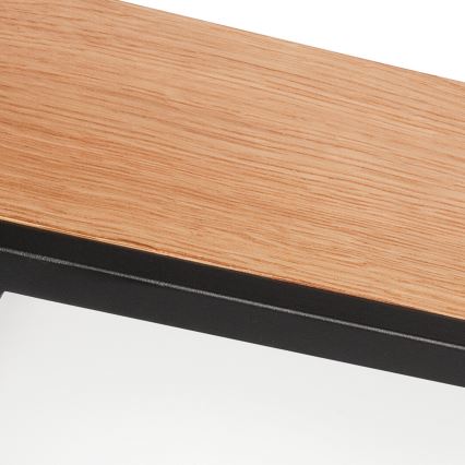 Потолочный светильник OAK SQUARE 4xE27/15W/230V 39x39 см дуб/черный