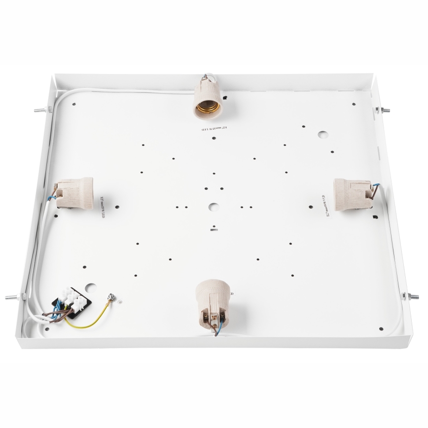 Потолочный светильник OAK SQUARE 4xE27/15W/230V 48x48 см дуб/черный