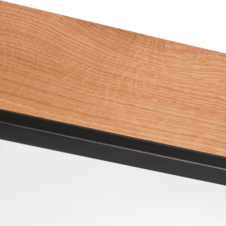 Потолочный светильник OAK SQUARE 4xE27/15W/230V 48x48 см дуб/черный