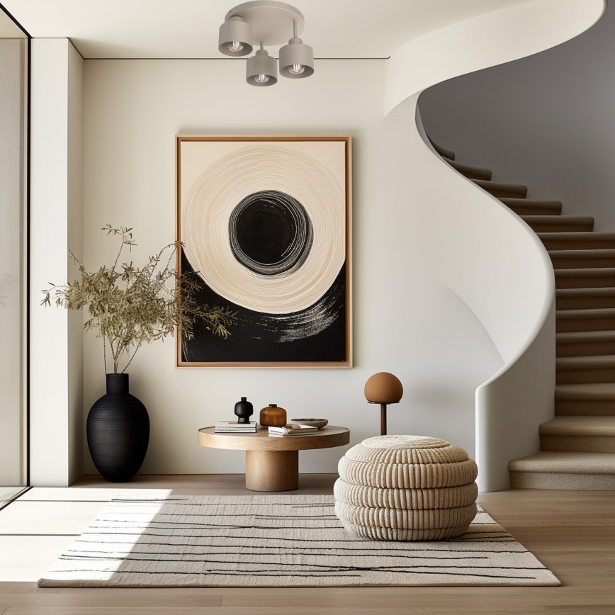 Потолочный светильник PARKLA 3xE27/15W/230V бежевая