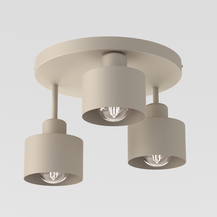 Потолочный светильник PARKLA 3xE27/15W/230V бежевая