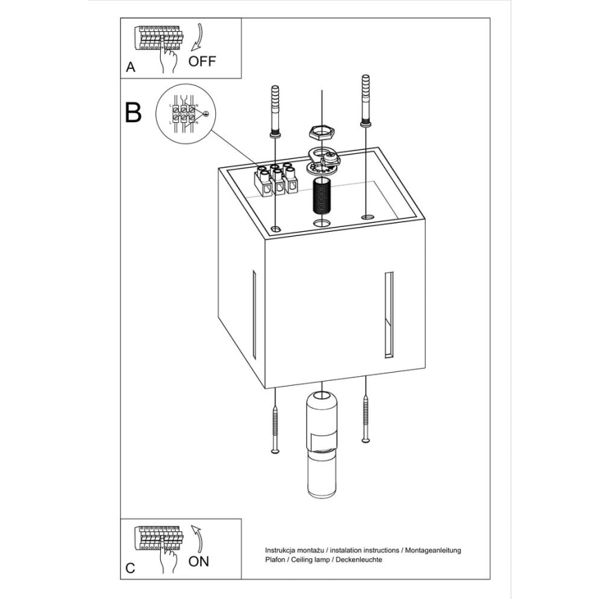 Потолочный светильник PIXAR 1xG9/40W/230V