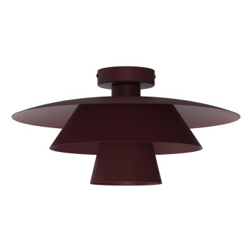 Потолочный светильник PLATO 1xE27/15W/230V, диаметр 32 см, бордовый