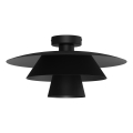Потолочный светильник PLATO 1xE27/15W/230V Ø 32 см чёрный