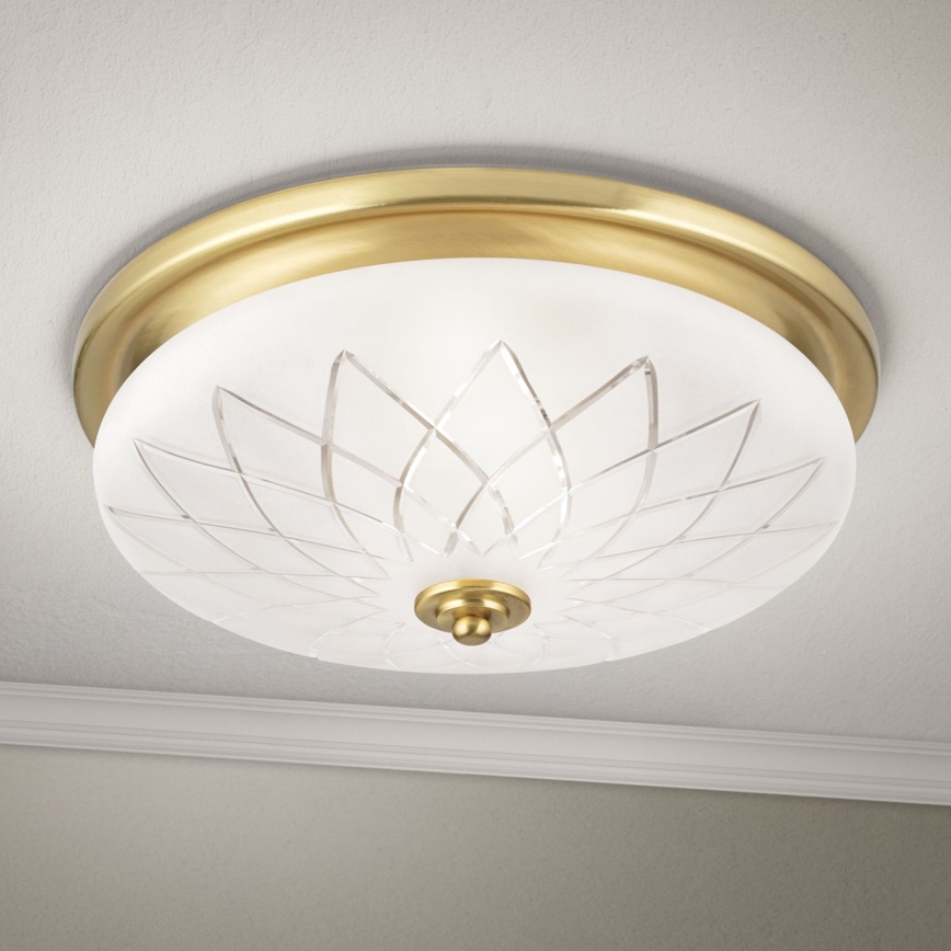 Потолочный светильник PORTO 2xE27/40W/230V диаметр 37 см золотистый