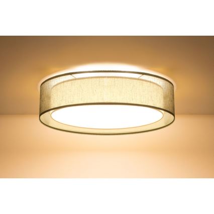 Потолочный светильник PURO 2xE27/40W/230V, диаметр 50 см, зелёный