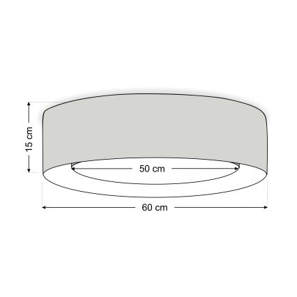 Потолочный светильник PURO 2xE27/40W/230V, диаметр 60 см, белый