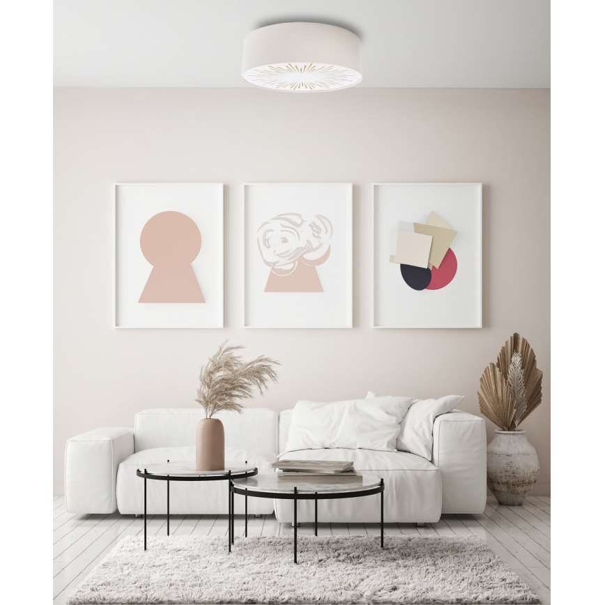 Потолочный светильник RAYS 2xE27/60W/230V диаметр 60 см белый