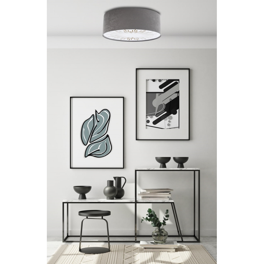 Потолочный светильник RAYS 2xE27/60W/230V диаметр 60 см серый