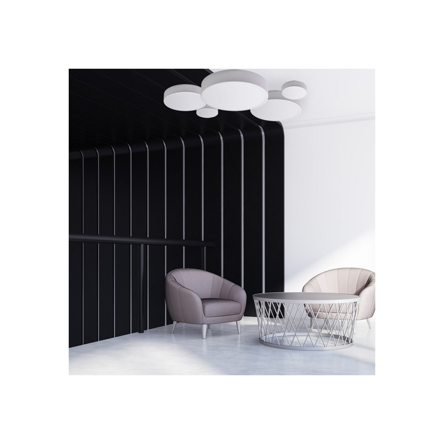 Потолочный светильник CLEO с датчиком движения и датчиком сумерек, 2×E27/24 Вт/230 В, диаметр 30 см, белый