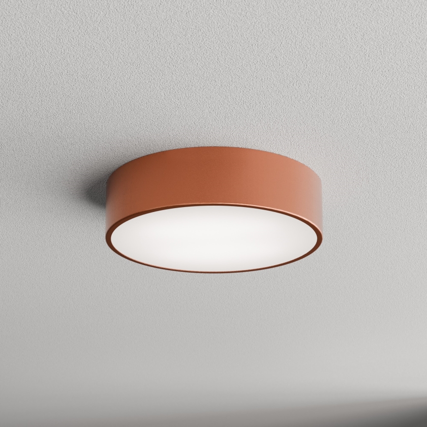 Потолочный светильник CLEO с датчиками движения и сумерек, 2xE27/24W/230V, диаметр 30 см, медная отделка