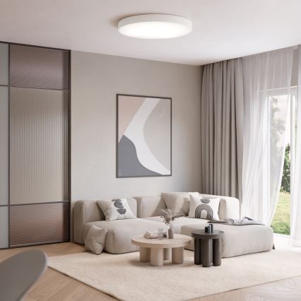 Потолочный светильник с датчиком CLEO 6xE27/24W/230V ⌀ 80 см белый