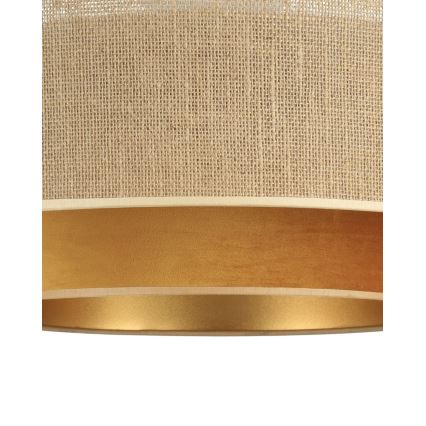 Потолочный светильник SARTA 1xE27/60W/230V, диаметр 45 см, медный/джут